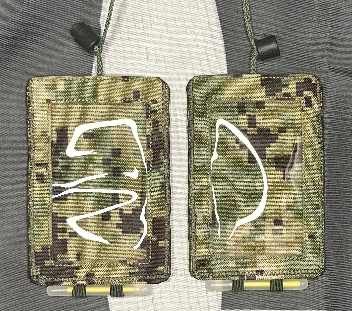 Tactical Scapular XL (V2.3):  AOR2 w/Green, PAL Webbing #92