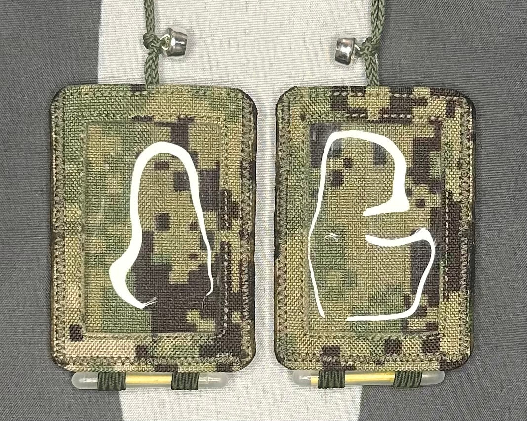 Original Tactical Scapular (V2.4):  AOR2 w/Green, Hook & Loop Backer #93