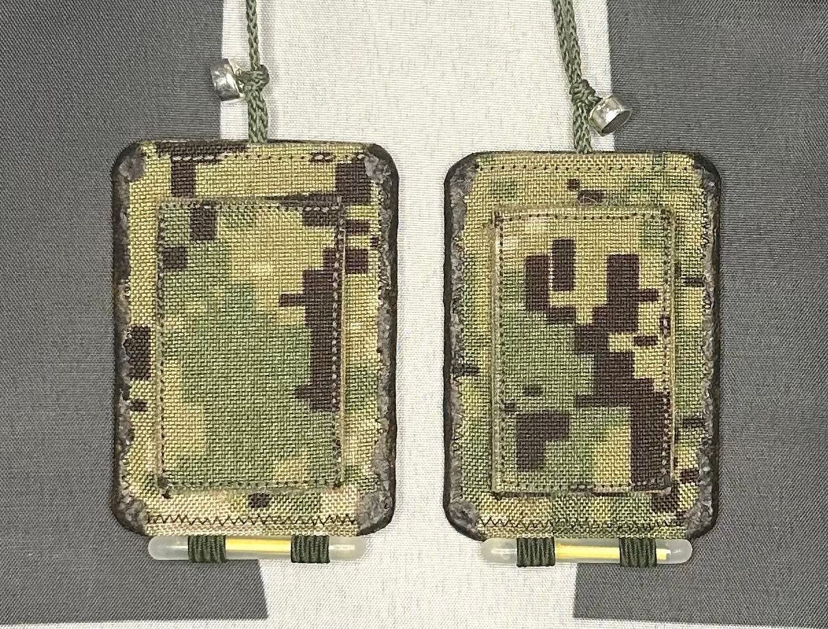 Original Tactical Scapular (V2.4):  AOR2 w/Green, Hook & Loop Backer #93