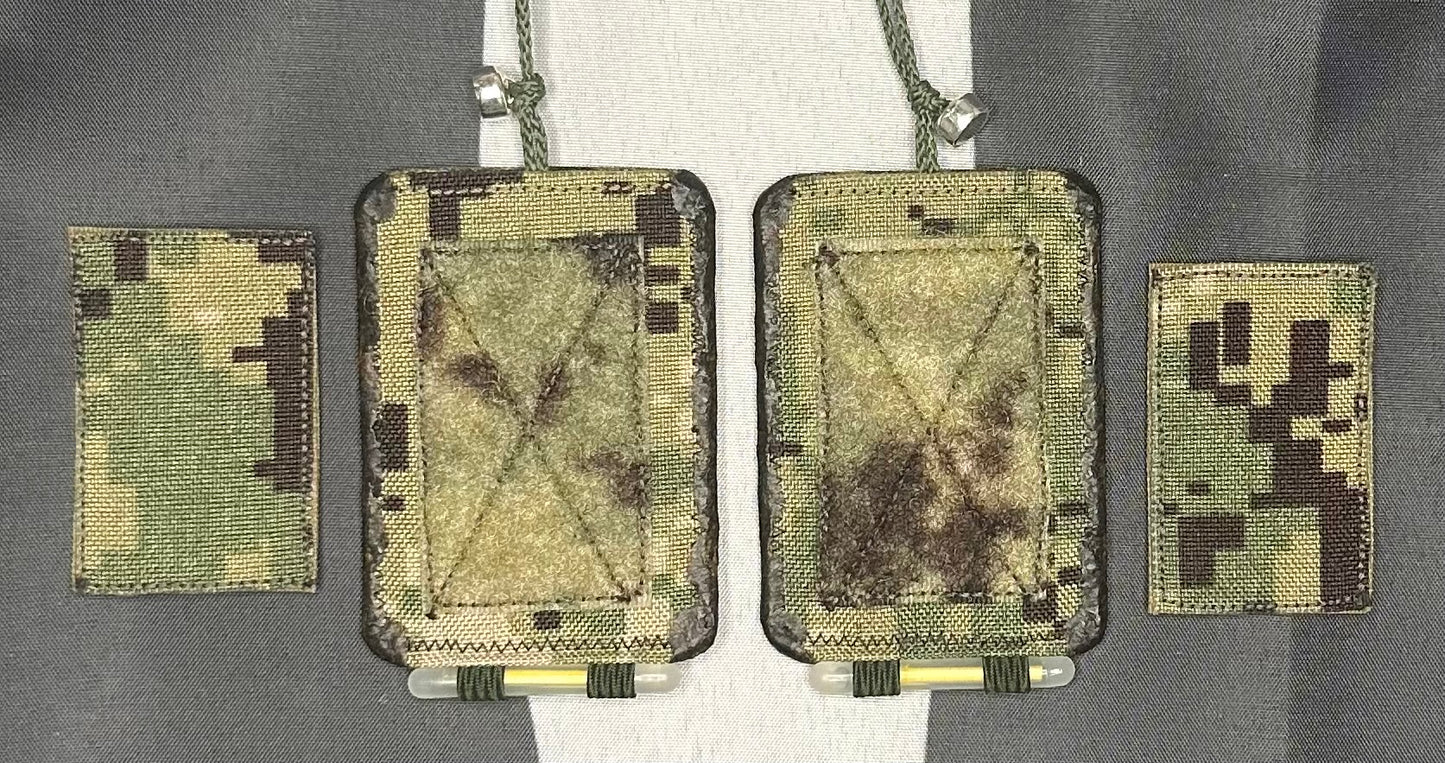 Original Tactical Scapular (V2.4):  AOR2 w/Green, Hook & Loop Backer #93