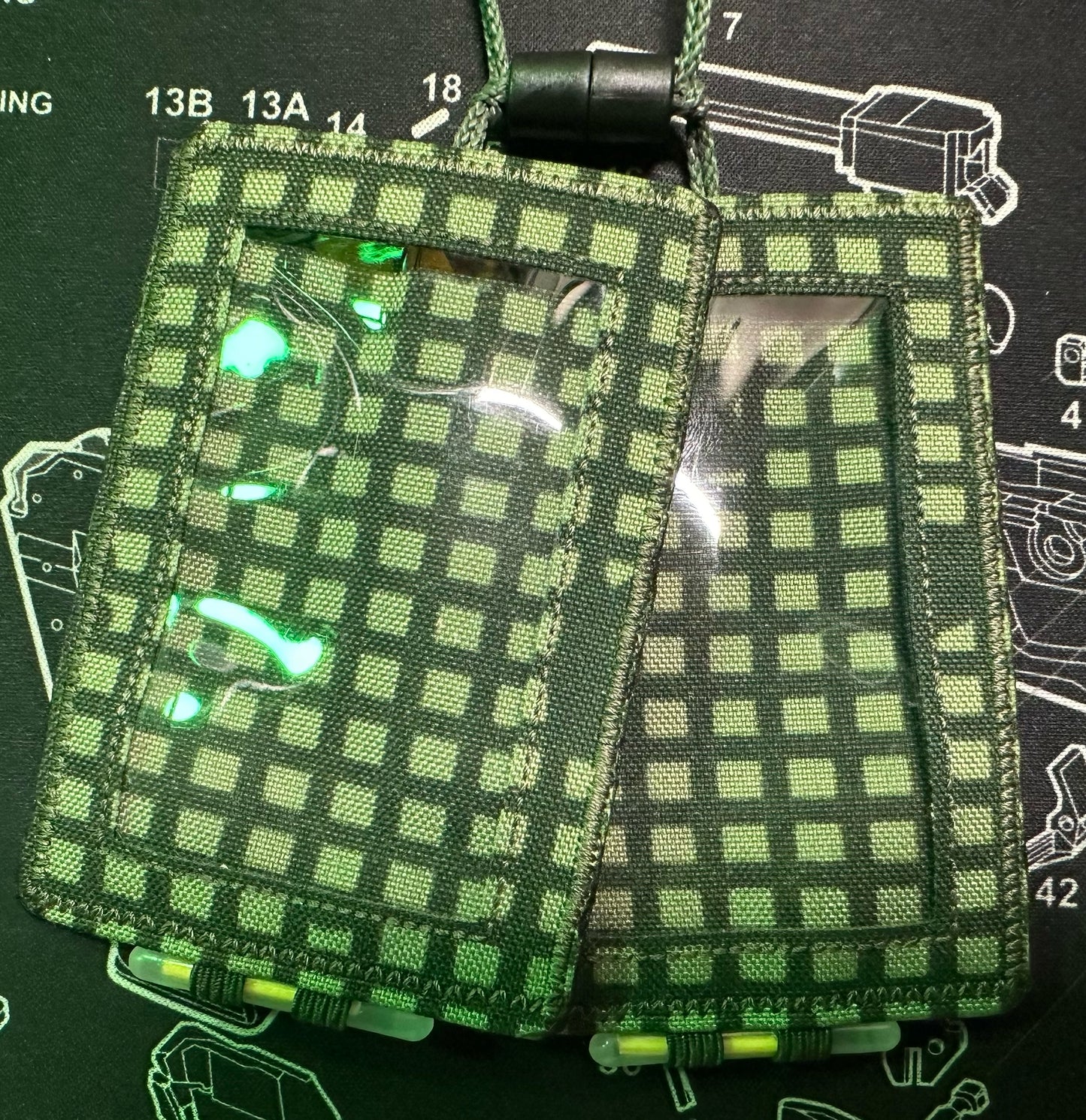 Tactical Scapular XL (V2.2):  DESERT NIGHT CAMO w/Green