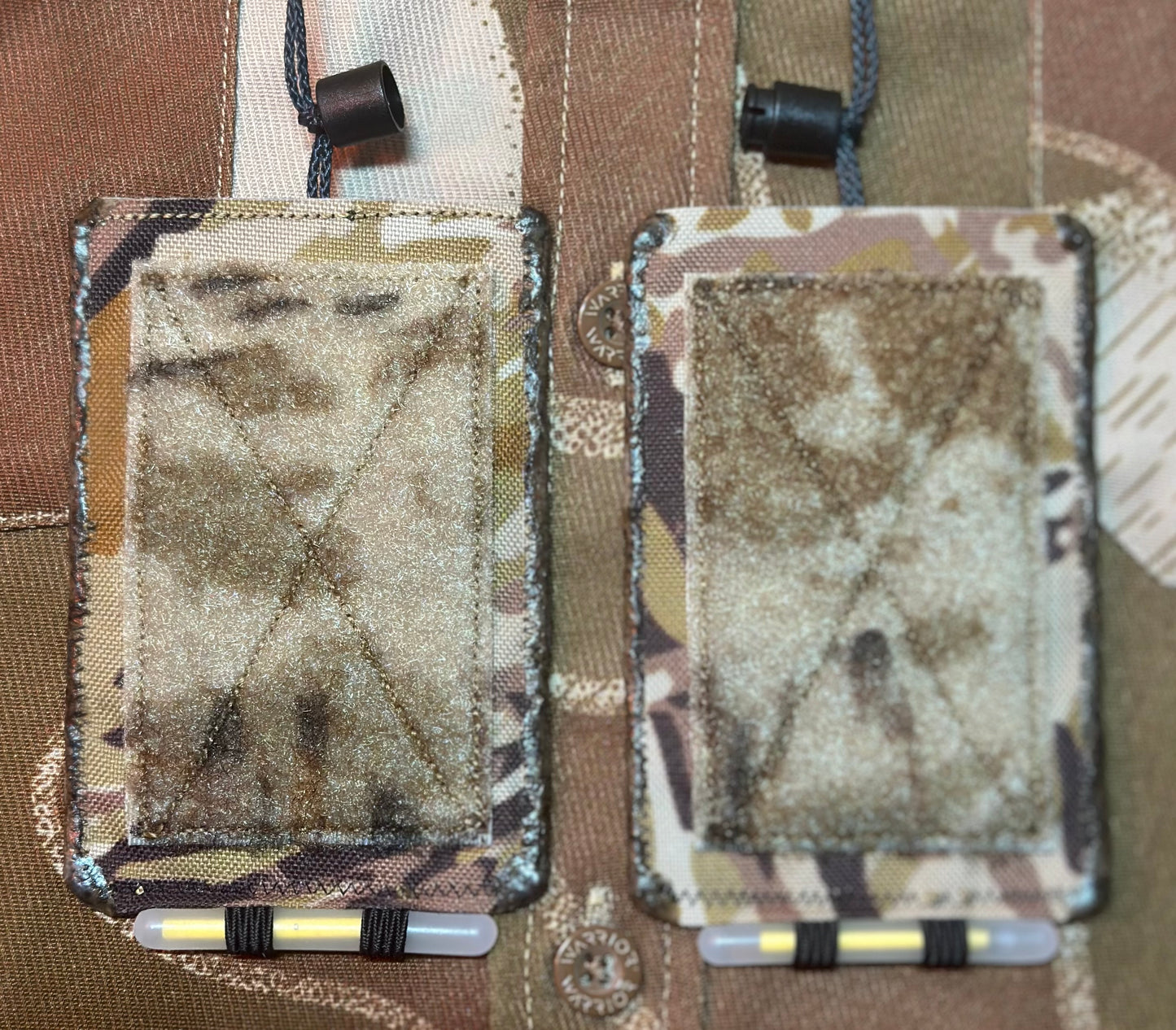 Tactical Scapular XL (V2.4):  RELV COPPERHEAD w/Coyote & Black, Hook & Loop Backer