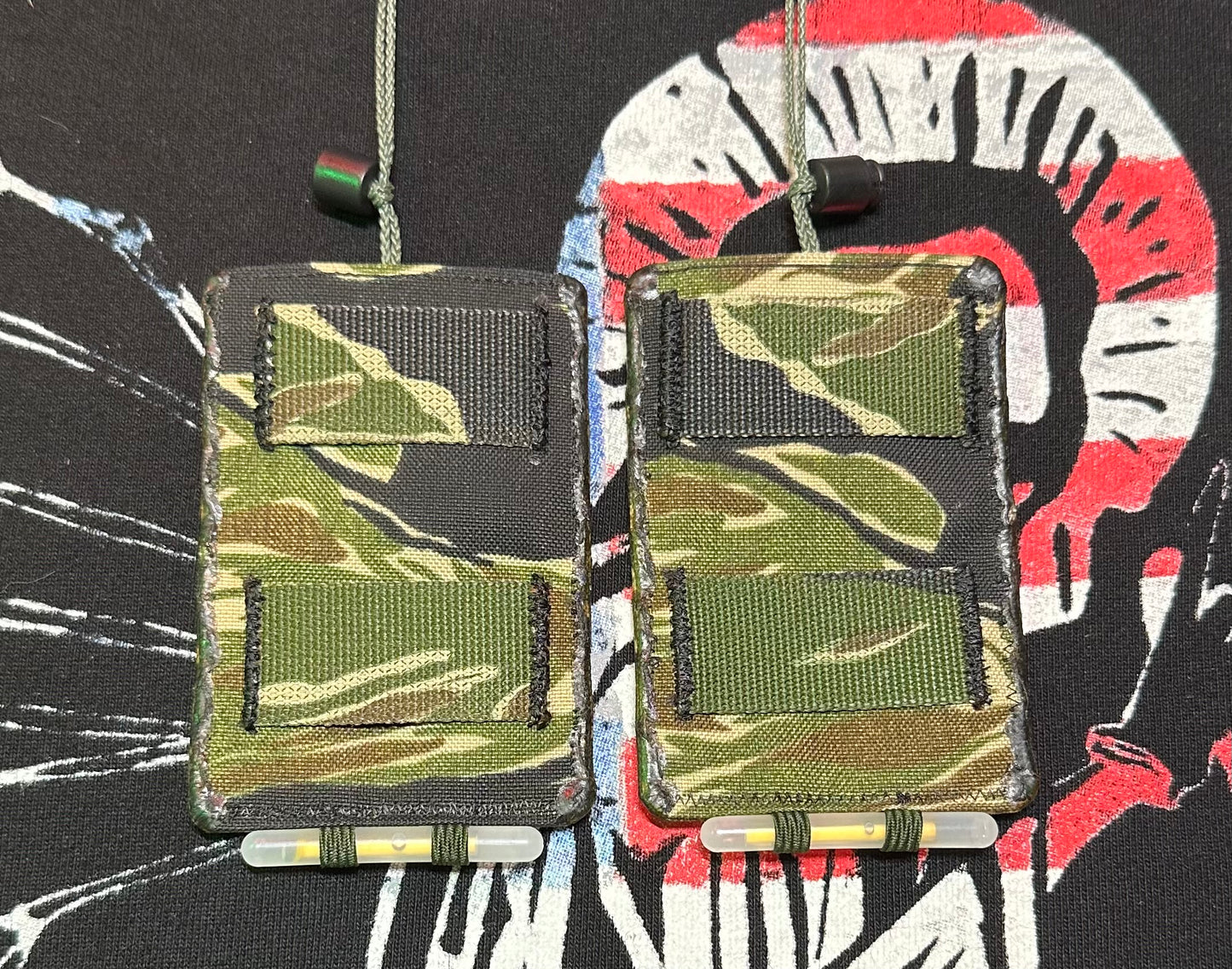 Tactical Scapular XL (V2.3):  VIETNAM TIGER STRIPE w/Black, PAL Webbing #81