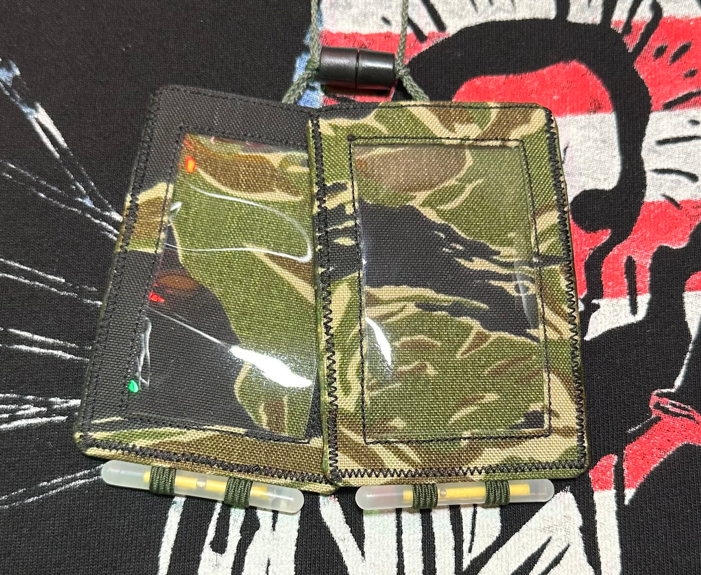 Tactical Scapular XL (V2.3):  VIETNAM TIGER STRIPE w/Black, PAL Webbing #81